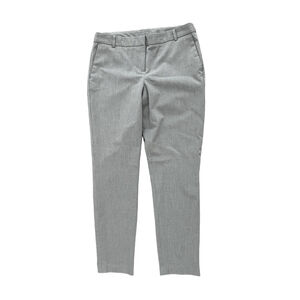 Adrienne Vittadini Gray Ankle Cropped Dress Pants US 6